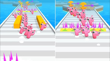 Alphabet Lore ABC Run Vs Merge Alphabet Fight Battle