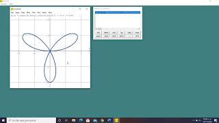 Graficación de curvas en forma paramétrica y polar en winplot