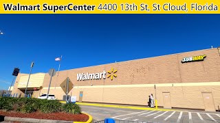 Shopping at Walmart Supercenter on 13th Street in St Cloud, Florida  Store 1086