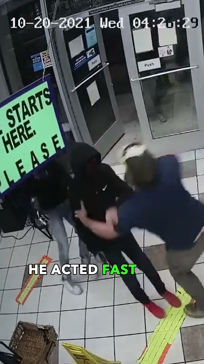 Robber Robbed? This Gas Station Hero Fixed His Gun and Made Him Sweat! #shortvideo #shorts #short