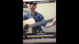 Video thumbnail of "Dylan Holland singing his new song Be Mine Caroline"