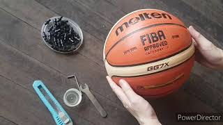 How to repair a basketball with a leaky valve!!