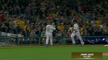 DET@PIT: Jaso crushes a pinch-hit two-run homer