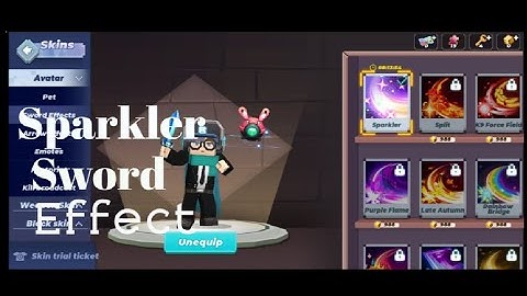 Playing bedwars with sparkler sword effect | Blockman Go