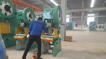 JB23 80 ton Power Press Machine made In China , 80t Pneumatic Punching Machine