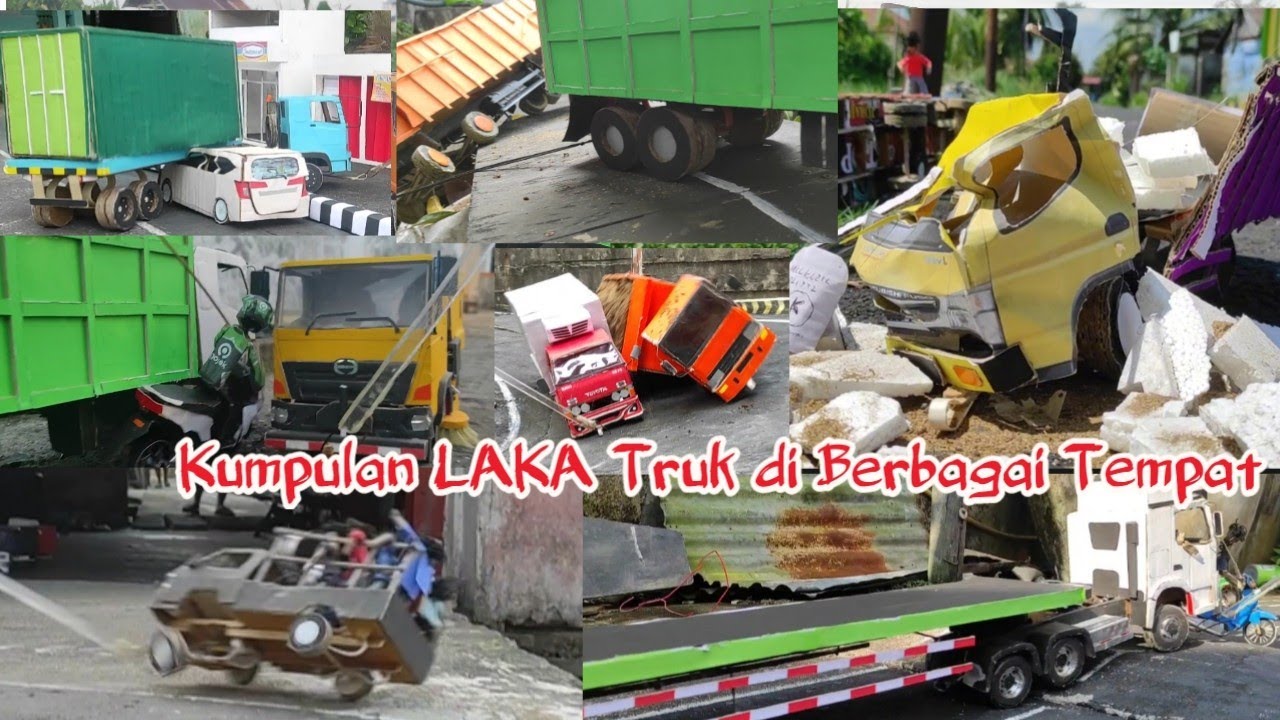 Kumpulan LAKA Truk di Berbagai Tempat | Video Terakhir Koban Tewas Terlindas