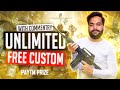 BGMI Unlimited Custom !! With Commentary | BGMI Live Free Custom Room | Paytm Prize | Gamer Baba