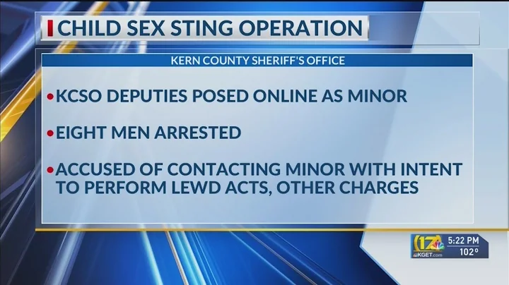 Eight arrested in child sex sting, deputies say