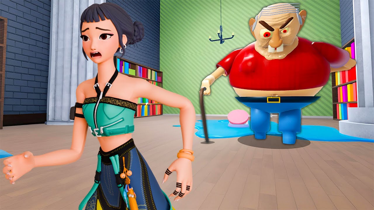 Zoey Plays Escape the Evil Grandpa Roblox OBBY!