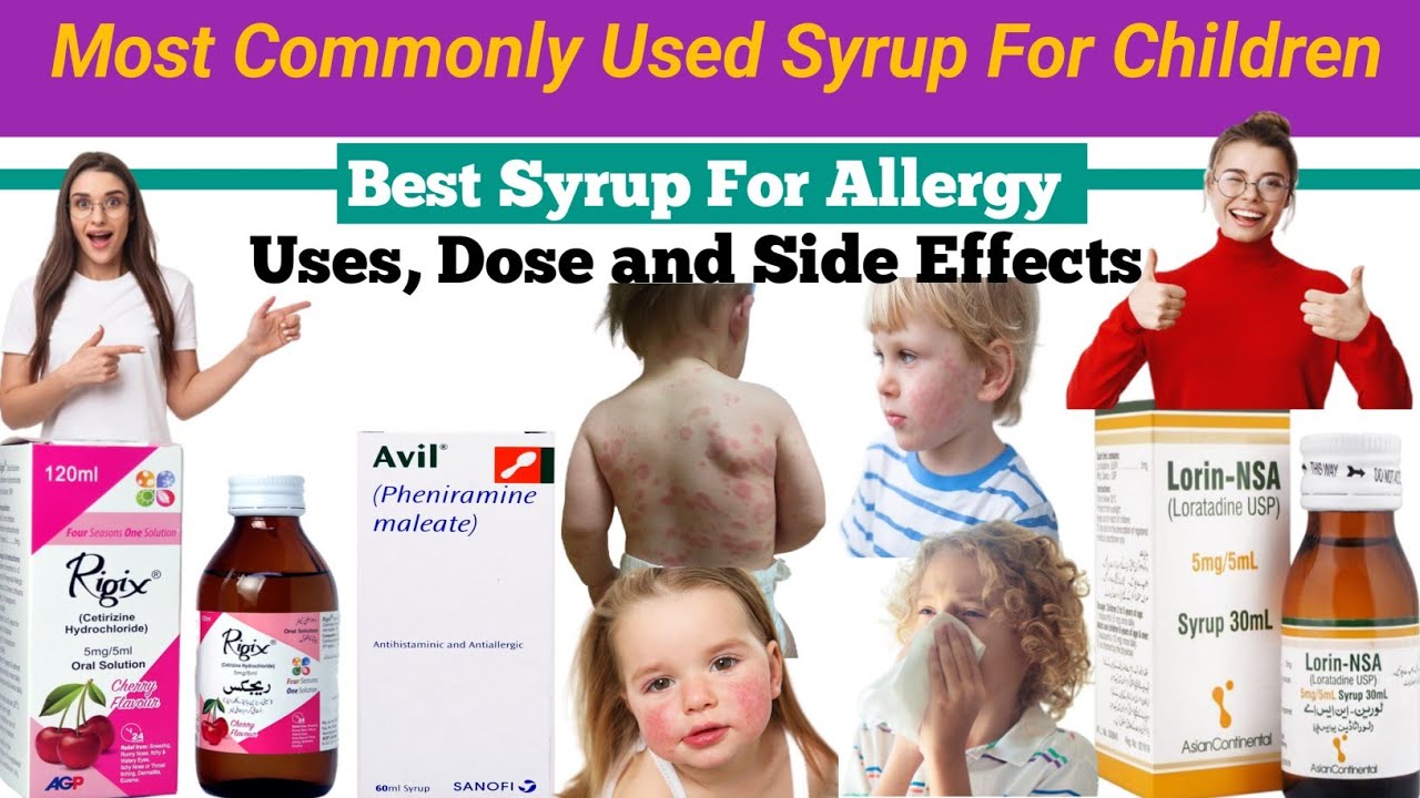 Syrup For Allergy | Syrup For Children | Babies Syrup | Rigix Syrup | Lorin NSA Syrup | Avil syrup |