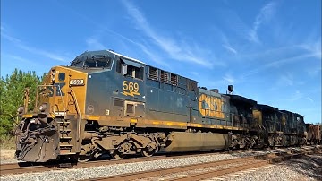 AC44CW 569 Leads CSX L743-30 at Sandy Ford