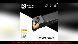 KaKarot MWLNR2020 MWLNR 1616 MWLNR2525 MWLNR32  WNMG Carbide Inserts Lathe Bar CNC Cutting Tools Set