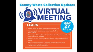 PGC Waste Collection Changes