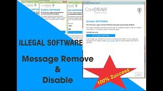 Corel Draw x7, x8 Illegal Message Remove & Disable - Fixed!!! 2021 screenshot 5