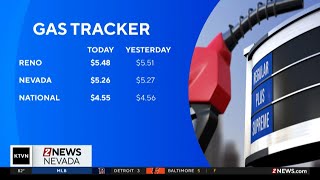 Average price of gas in Reno dropped three cents from yesterday.