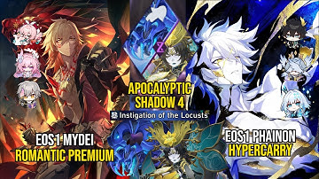EOS1 Mydei Romantic Premium & E0S1 Phainon Hypercarry | Apocalyptic Shadow 4 | Honkai Star Rail 3.7