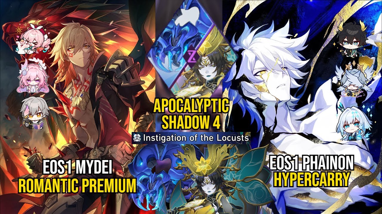 EOS1 Mydei Romantic Premium & E0S1 Phainon Hypercarry | Apocalyptic Shadow 4 | Honkai Star Rail 3.7