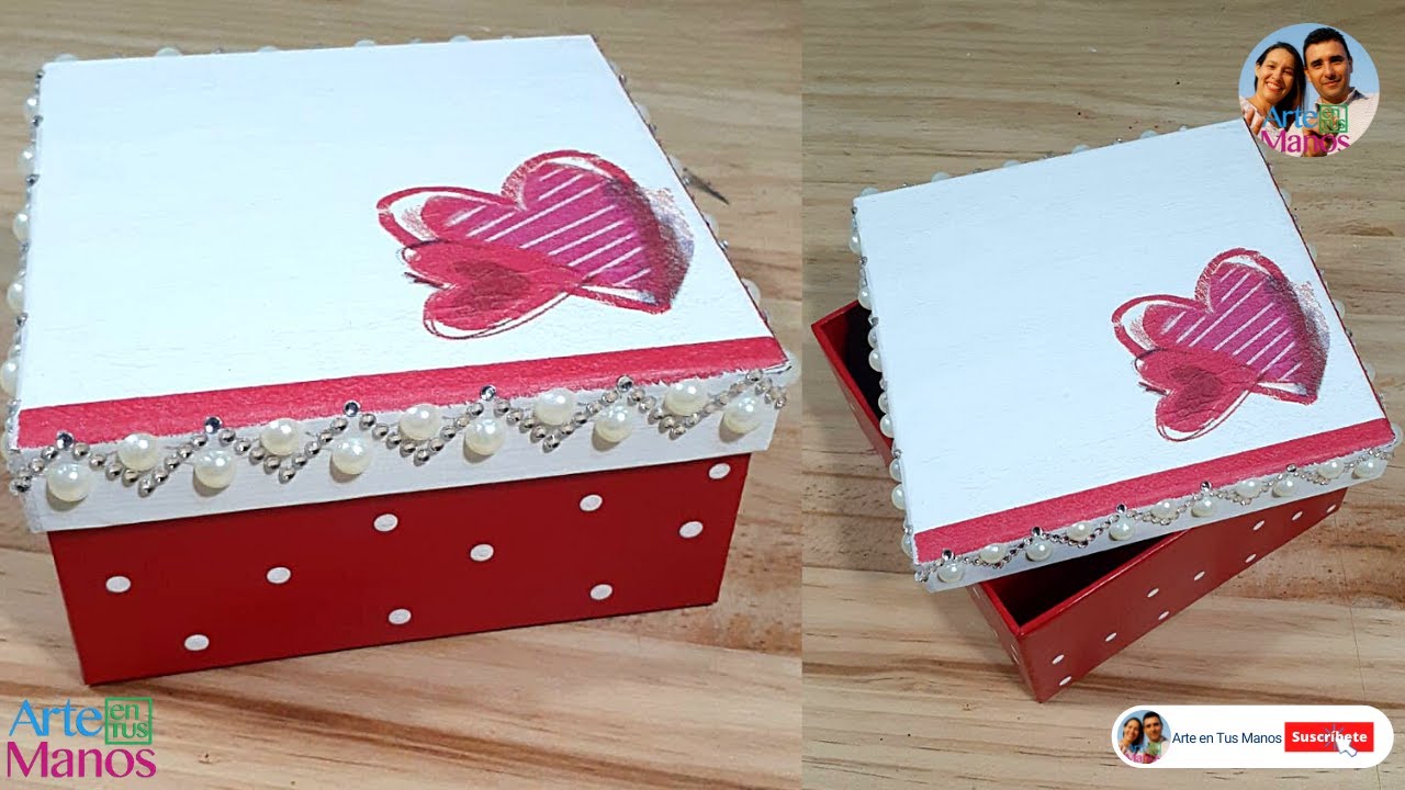 ❤️Cómo DECORAR CAJAS Servilletas, Fácil económico con Arte en Tus Manos - YouTube