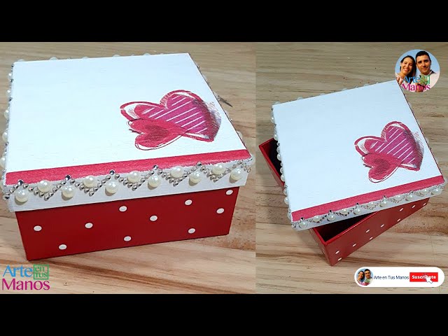 🎁Cómo hacer una CAJA SORPRESA con cartón corrugado🎁 Arte en Tus Manos 