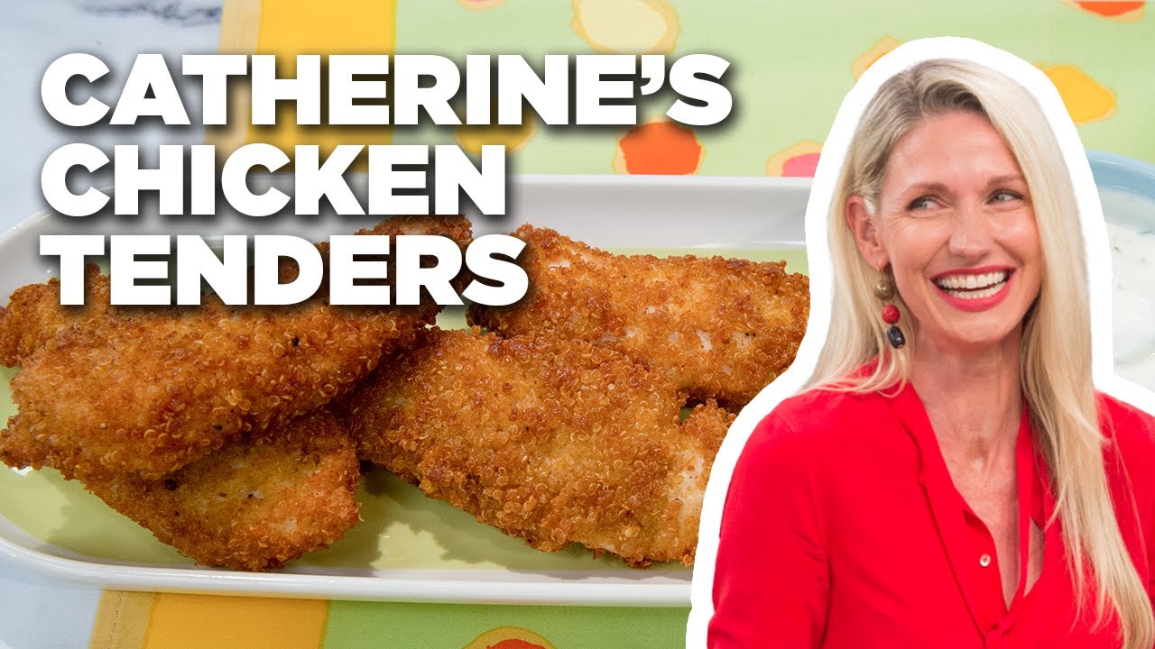 Catherine McCord's Crunchy QuinoaCrusted Chicken Tenders The Kitchen