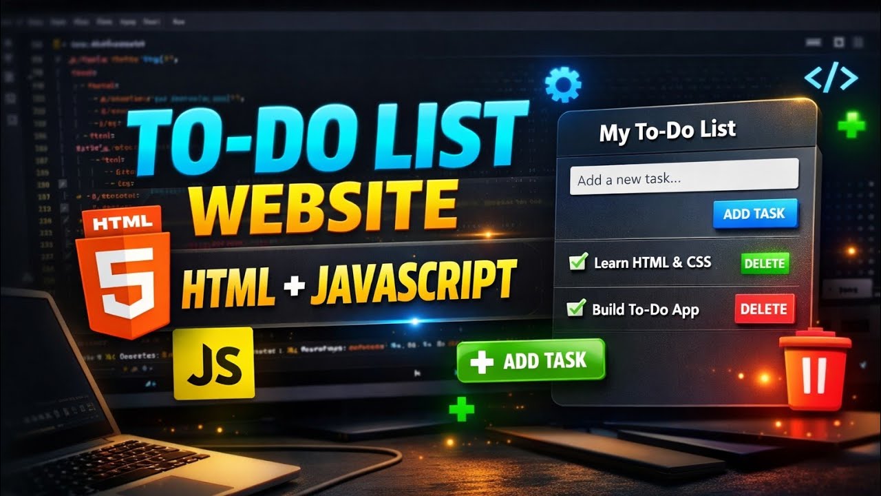 Build This Simple To-Do List App with JavaScript - YouTube