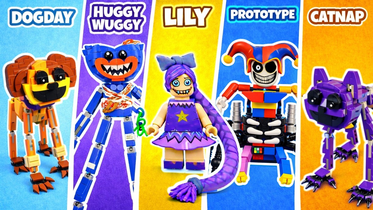 I Built ALL Poppy Playtime Chapter 5 in LEGO: Prototype, Lily, Huggy Wuggy & MORE!