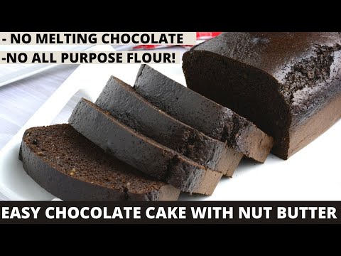 Flourless cashew butter chocolate cake, from the video