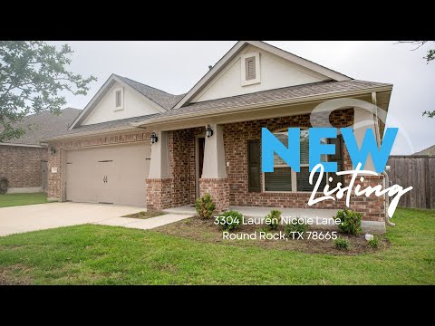 3304 Lauren Nicole Lane, Round Rock, TX home video tour