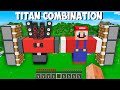 I can COMBINE MARIO TITAN and SPEAKERMAN TITAN SPAWN in Minecraft ! SPEAKER + MARIO =