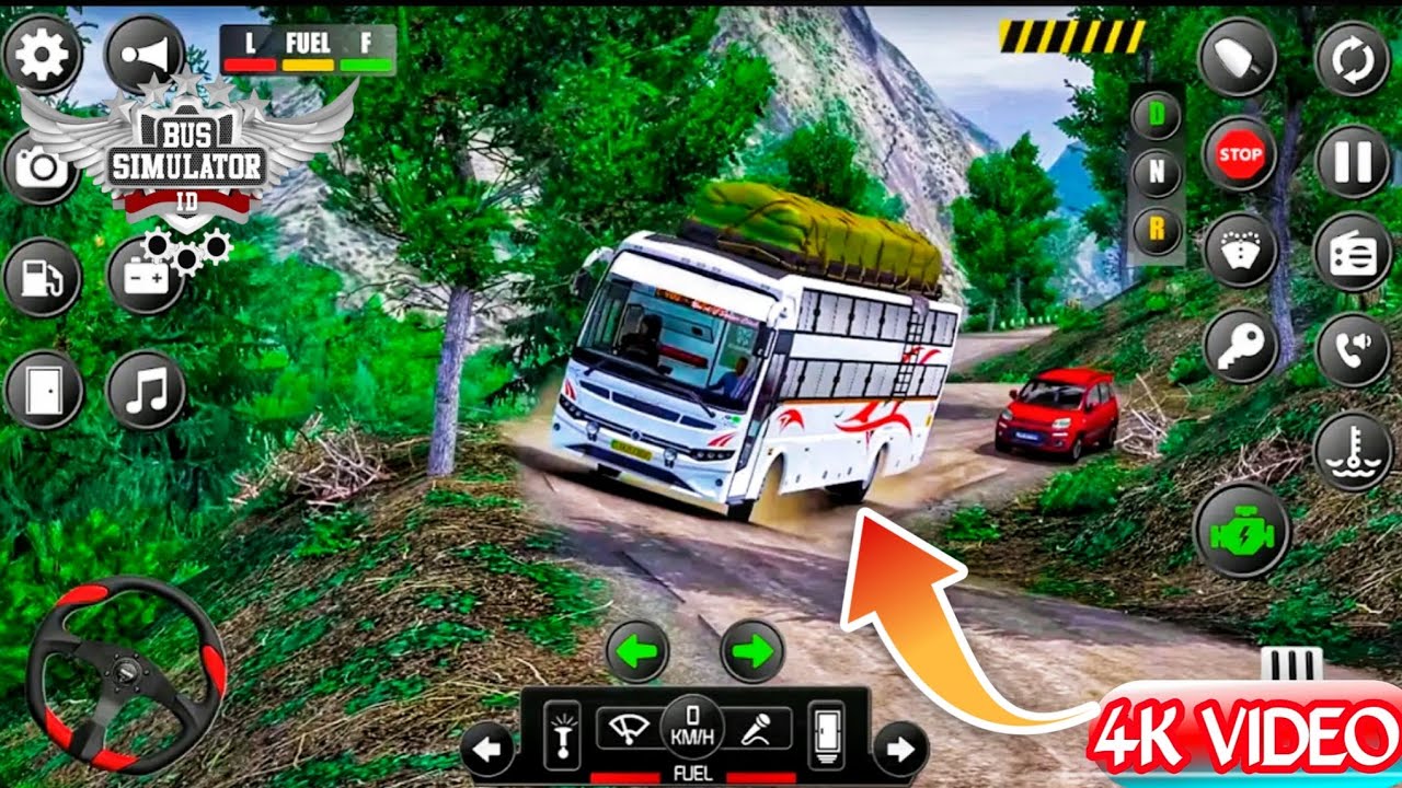 Bus driver game Indonesia realistic interior in 4k video ultra HD ...