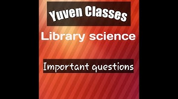 Important questions of library and information science