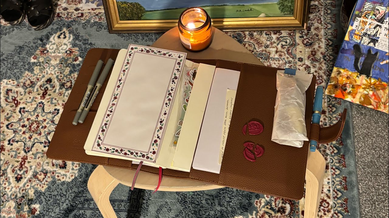 a cozy evening to delay my impending burnout (& letter-writing station tour)
