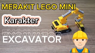MERAKIT LEGO MINI - KARAKTER EXCAVATOR