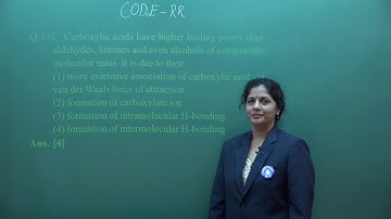 NEET 2018 Video Solutions Chemistry Q. 141 to 145 (Code RR)
