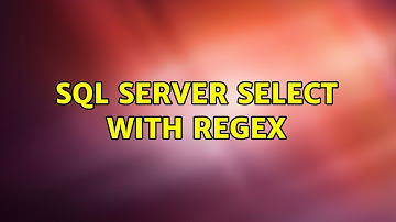SQL Server select with regex