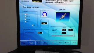 test data inside of the eui/eup simulator