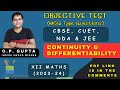 MCQ on Continuity and Differentiability | Objective Test Series by O.P. GUPTA | Test-4 Answers Key