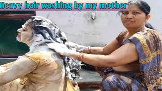Hair Washing Hair Wash By My Mother In Indian Traditional