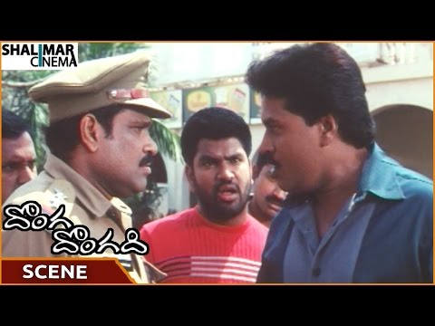 Donga Dongadi Movie || Sunil Best Tagore Dialogue Scene || Manoj, Sadha, Sunil || Shalimarcinema