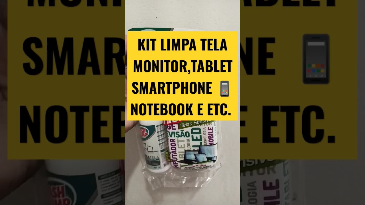 Kit limpa tela para monitor, tablet, smartphone, smart tv e notebook. #shorts - YouTube