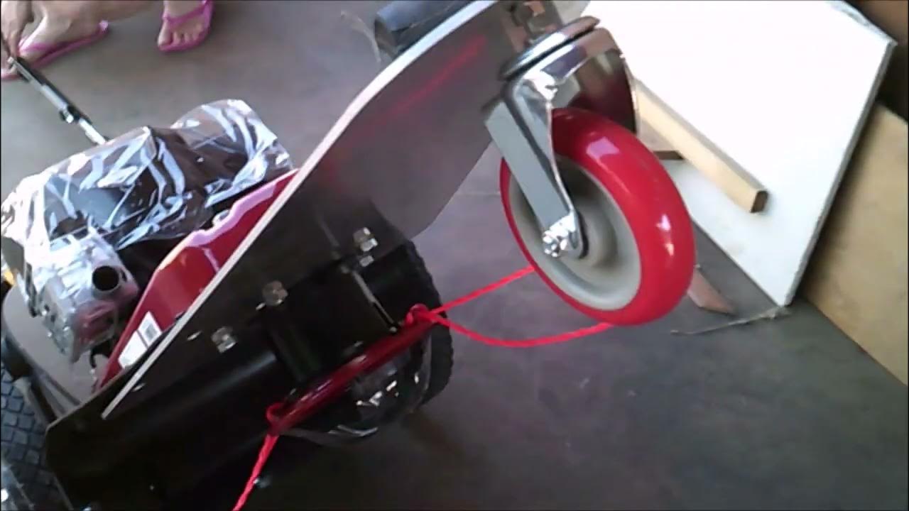 TORO Model 58620 walk behind string trimmer transform into a three