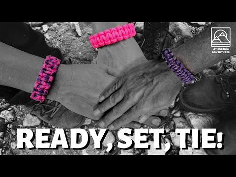 Paracord Survival Bracelets-A great camping activity. Step by step instructions.