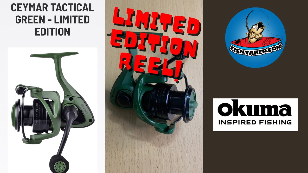 Limited Edition Tactical Green Spinning Fishing Reel! Okuma Ceymar TG -  #shorts 