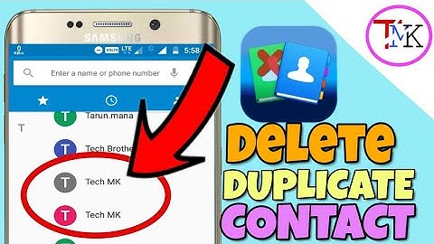 How To Remove/Delete Multiple Duplicate Contacts in Android|Tablet