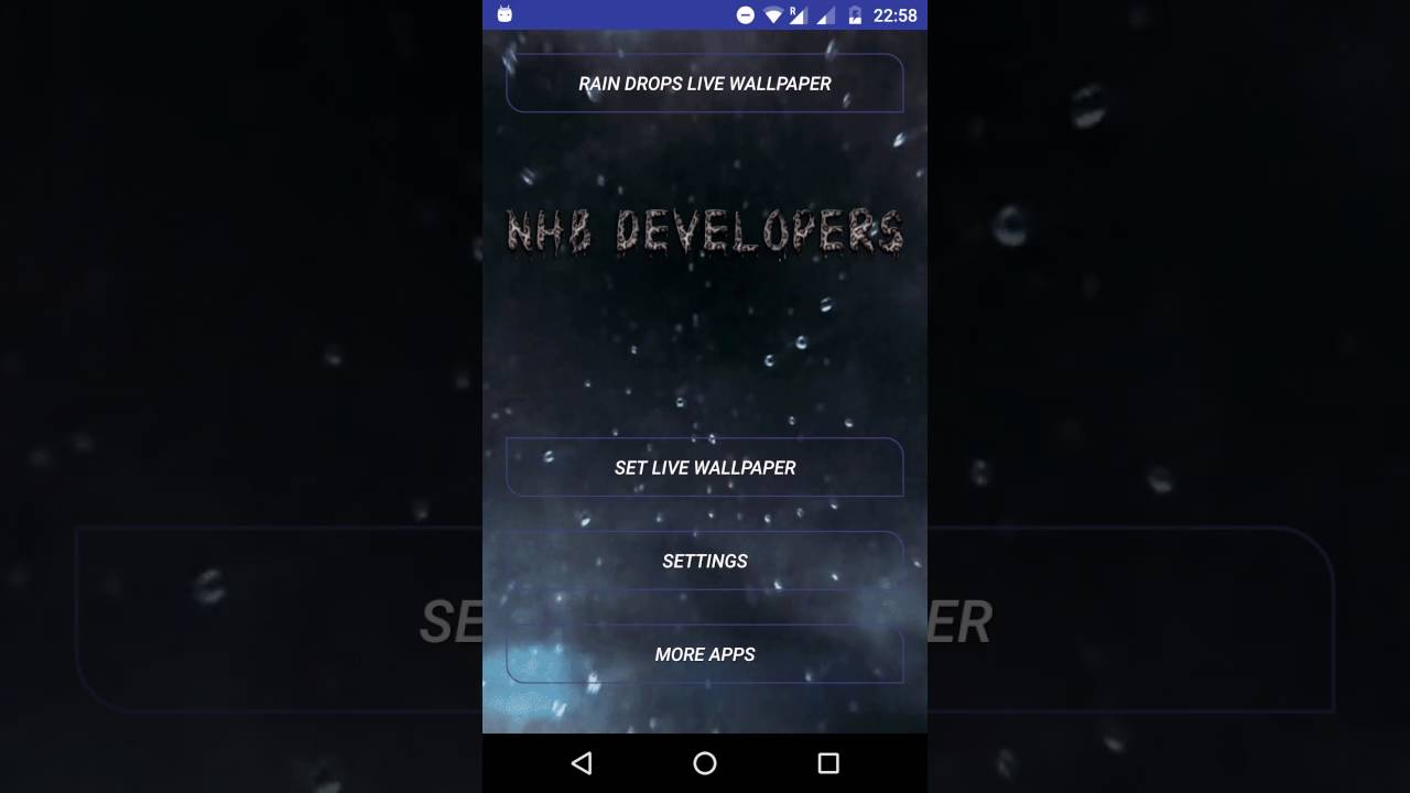 Rain Drops HD Live Wallpaper For Android YouTube