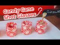 Candy Cane Shot Glasses! | Holiday Drinks #Shorts