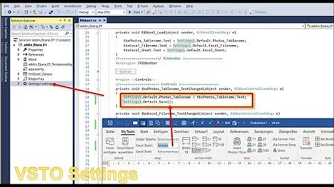 Read Write Save Settings and Value in Office Addin VSTO