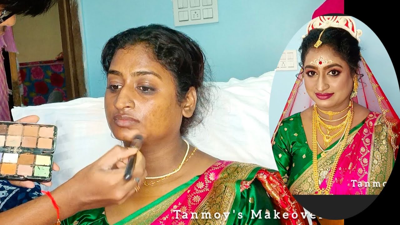 ~ Bengali Bridal Makeup ~ #viralvideo #bangladeshibridalmakeup #receptionmakeup #makeupartist 