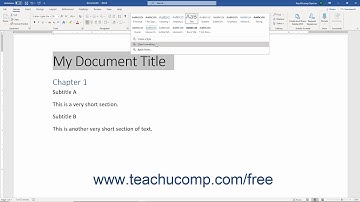 Word 2019 and 365 Tutorial Clearing Styles from Text Microsoft Training