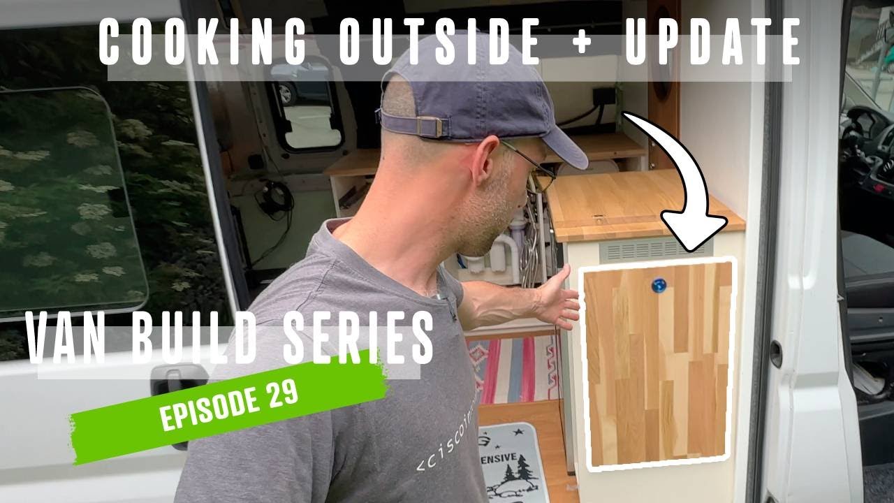 EP29 - outdoor table, maxtrax and updates [ DIY VAN BUILD ] - YouTube